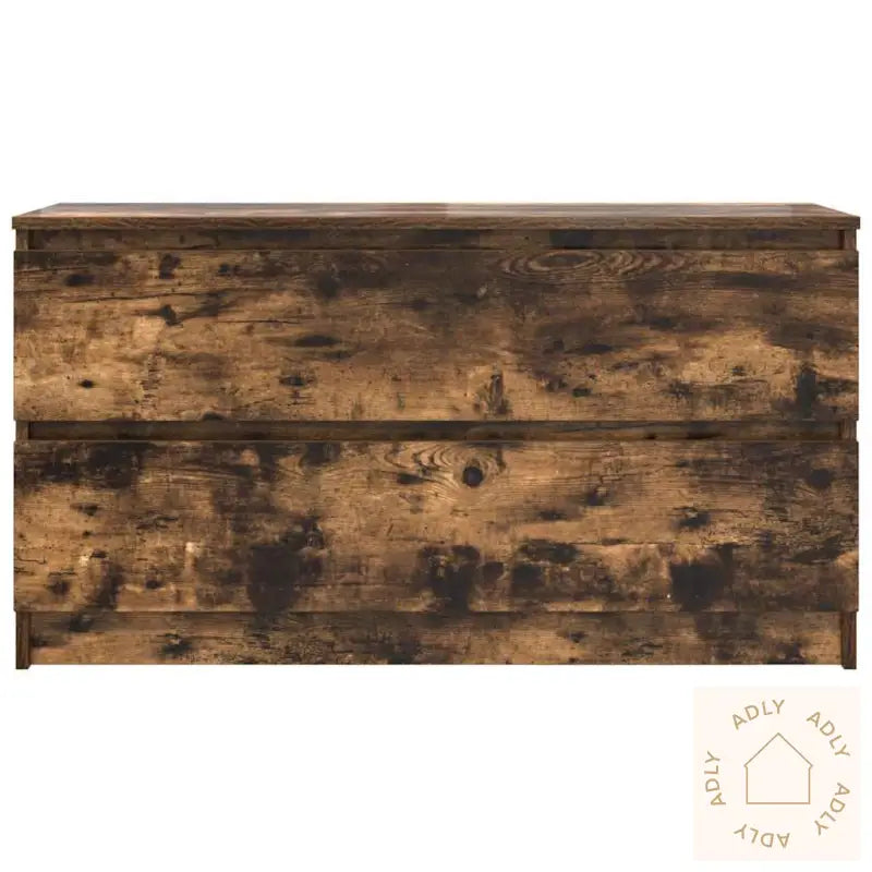 Tv-Benk Røkt Eik 100X35X54 Cm Konstruert Tre