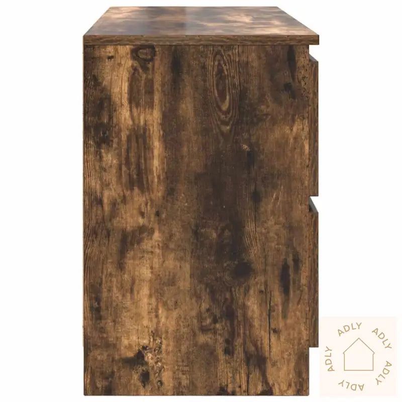 Tv-Benk Røkt Eik 100X35X54 Cm Konstruert Tre