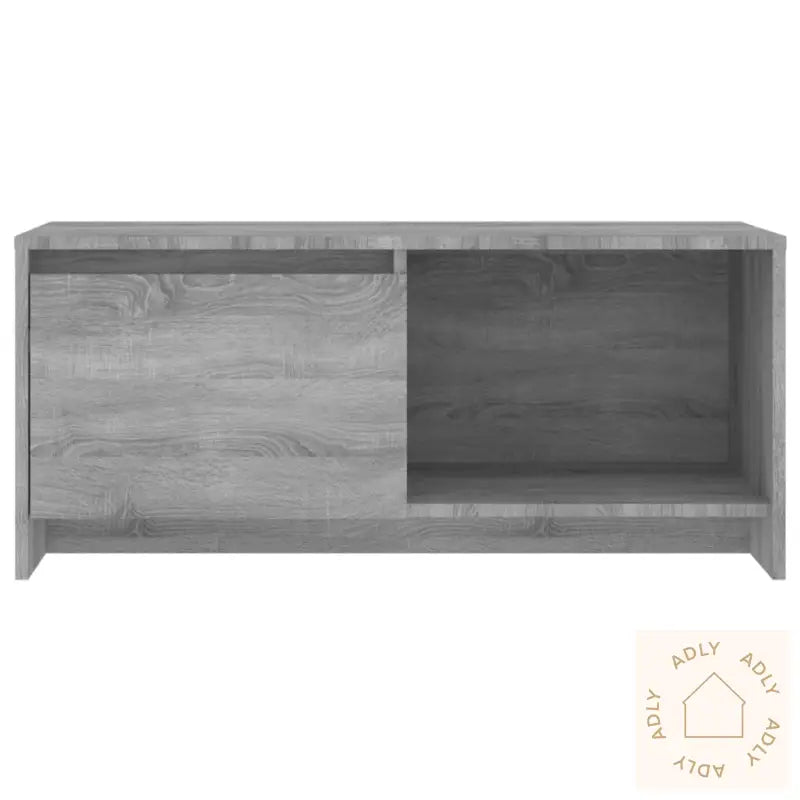 Tv-Benk Grå Sonoma Eik 90X35X40 Cm Konstruert Tre