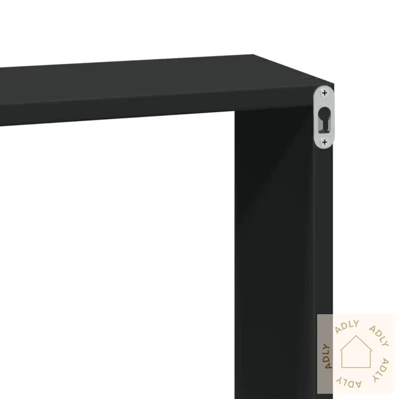 Veggskap 60X16X30 Cm Svart Konstruert Tre