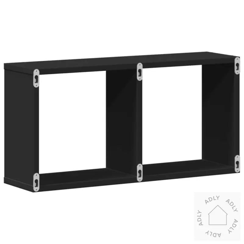 Veggskap 60X16X30 Cm Svart Konstruert Tre