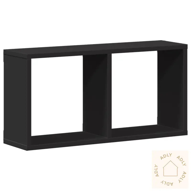 Veggskap 60X16X30 Cm Svart Konstruert Tre