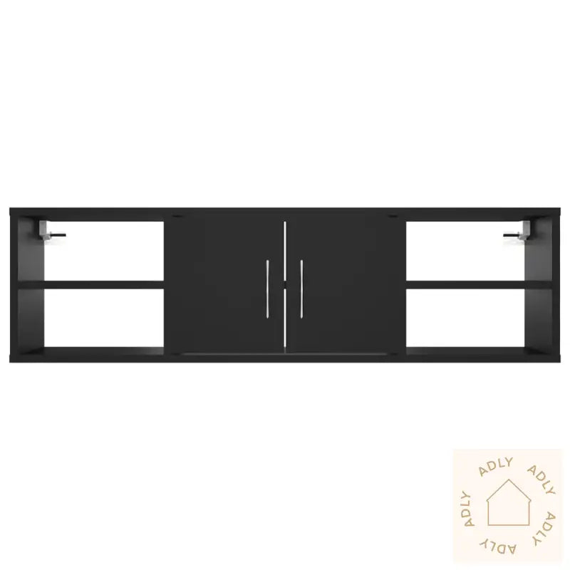 Vegghylle Svart 102X30X29 Cm Konstruert Tre