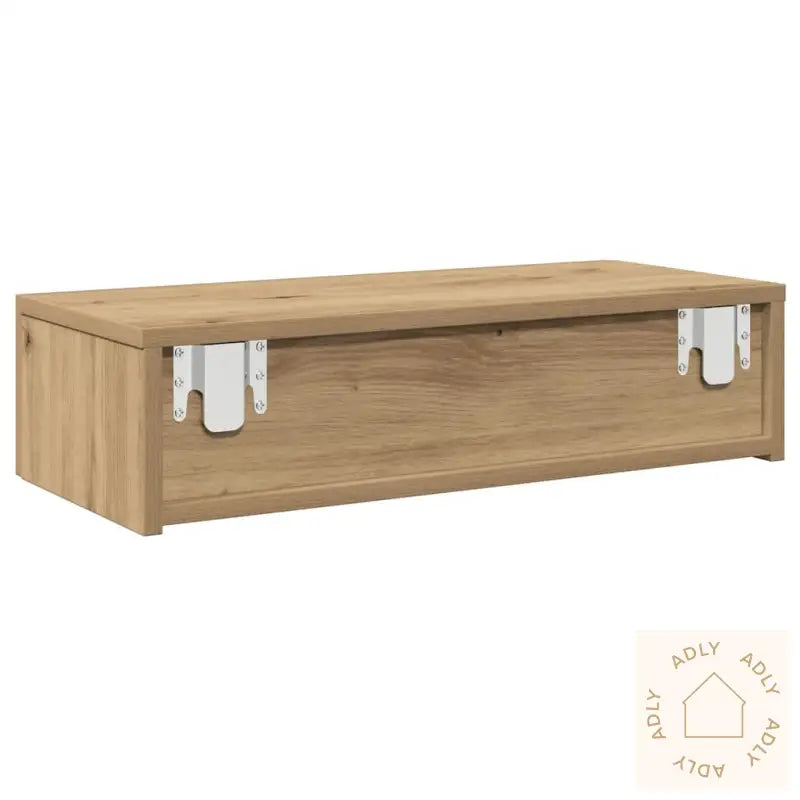 Vegghylle Med Skuffer Artisian Eik 60X26,5X15 Cm Konstruert Tre