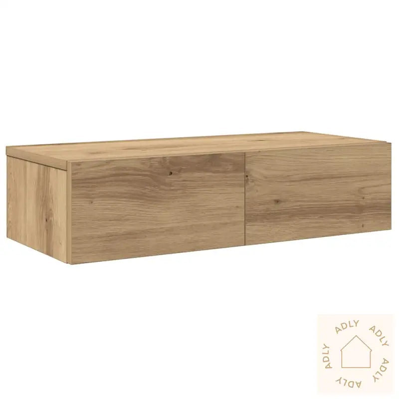 Vegghylle Med Skuffer Artisian Eik 60X26,5X15 Cm Konstruert Tre