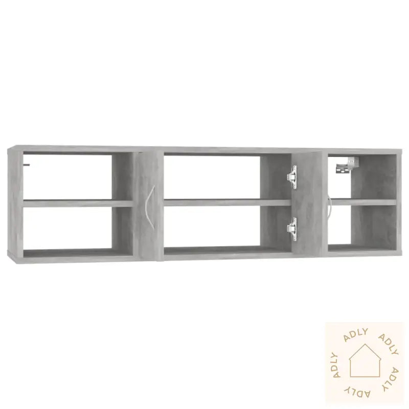 Vegghylle Betonggrå 102X30X29 Cm Konstruert Tre
