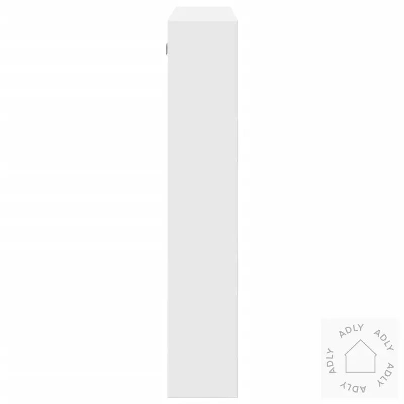 Veggskap Hvit 80X15X80 Cm Konstruert Tre