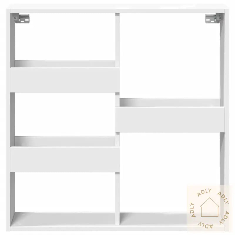 Veggskap Hvit 80X15X80 Cm Konstruert Tre