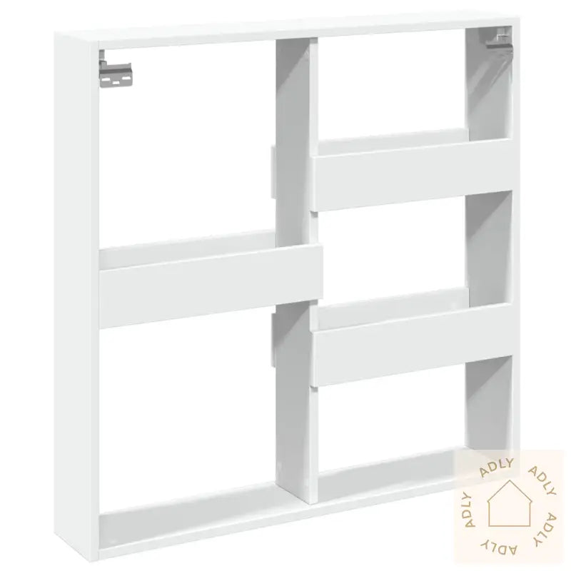 Veggskap Hvit 80X15X80 Cm Konstruert Tre