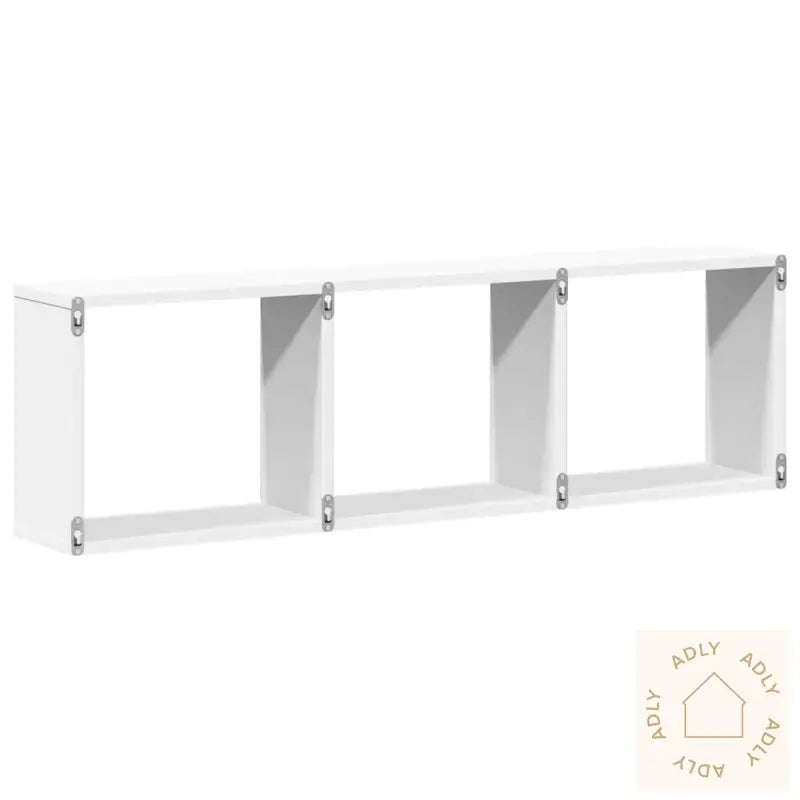 Veggskap 100X16X30 Cm Hvit Konstruert Tre