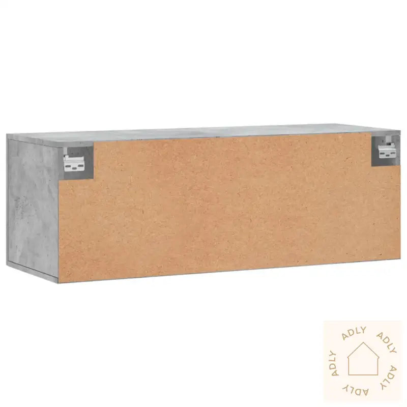 Veggskap Betonggrå 100X36,5X35 Cm Konstruert Tre
