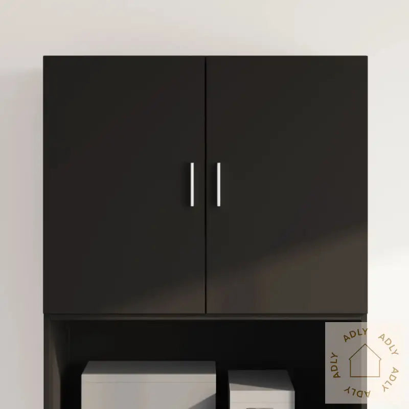 Veggskap Svart 80X42,5X64 Cm Konstruert Tre