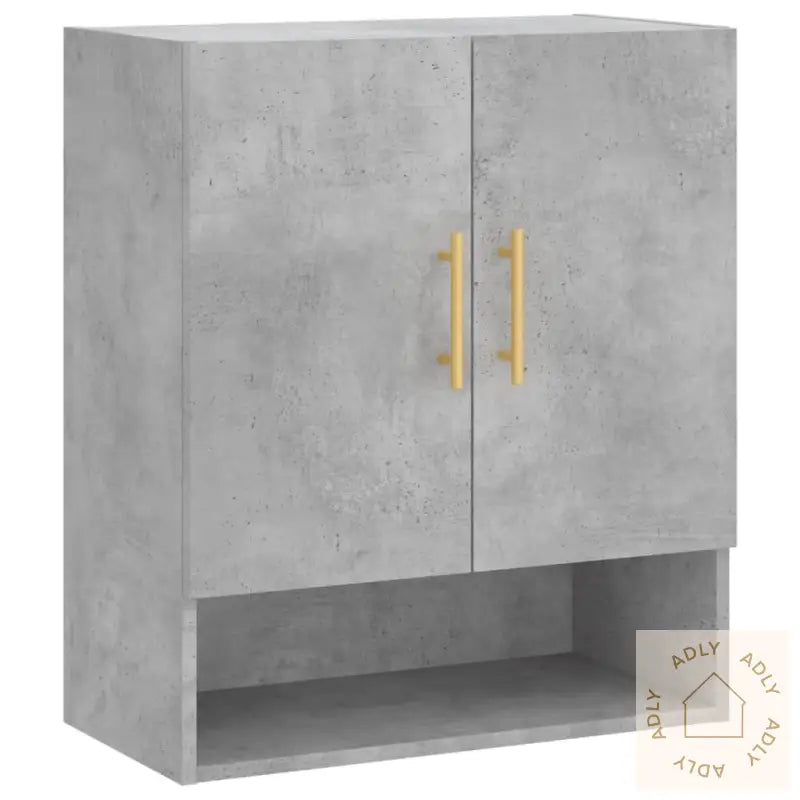 Veggskap Betonggrå 60X31X70 Cm Konstruert Tre