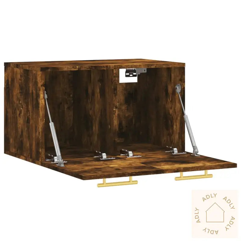 Veggskap Røkt Eik 60X36,5X35 Cm Konstruert Tre