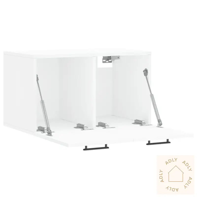 Veggskap Hvit 60X36,5X35 Cm Konstruert Tre