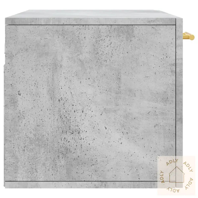 Veggskap Betonggrå 80X36,5X35 Cm Konstruert Tre