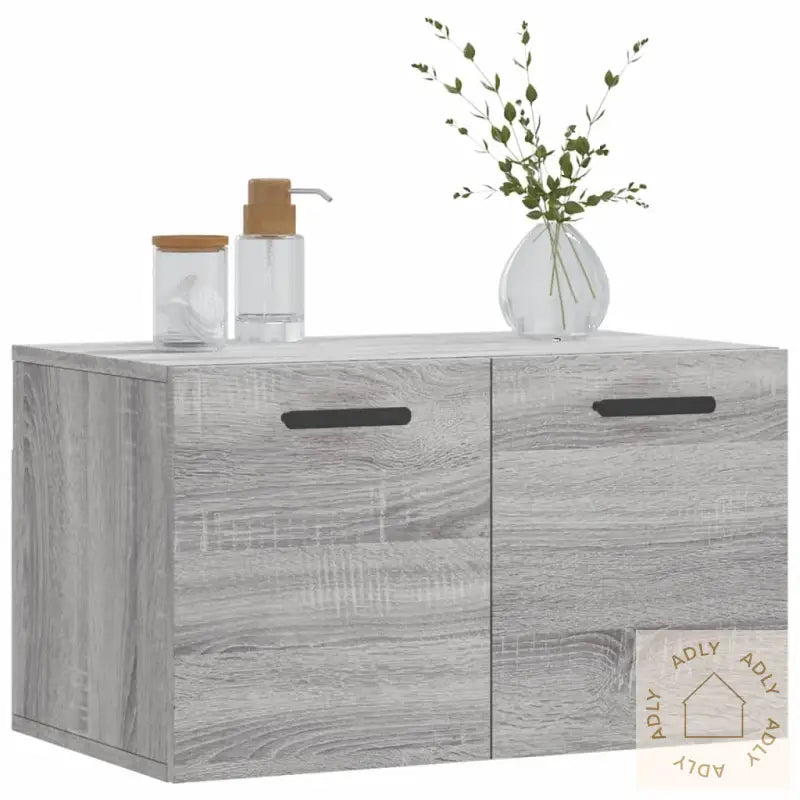 Veggskap Grå Sonoma 60X36,5X35 Cm Konstruert Tre