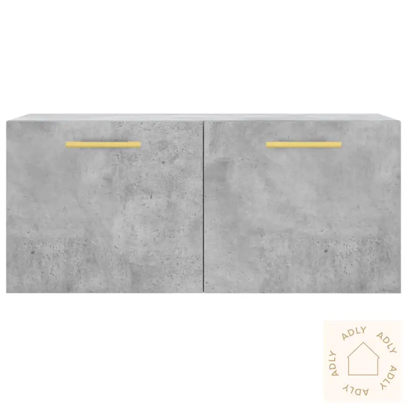 Veggskap Betonggrå 80X36,5X35 Cm Konstruert Tre