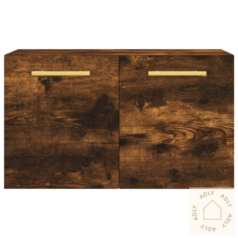 Veggskap Røkt Eik 60X36,5X35 Cm Konstruert Tre