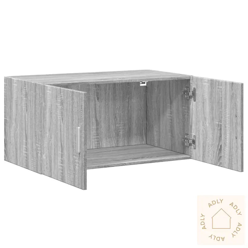 Veggskap Grå Sonoma 80X42,5X40 Cm Konstruert Tre