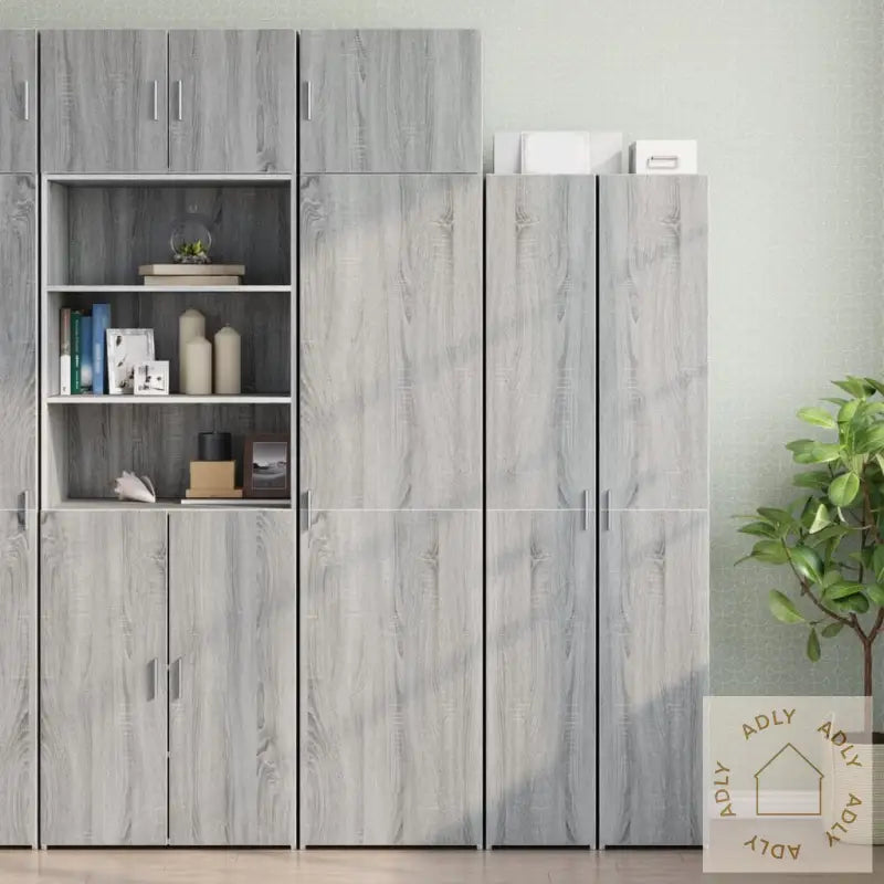 Veggskap Grå Sonoma 50X42,5X40 Cm Konstruert Tre