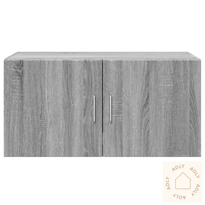 Veggskap Grå Sonoma 80X42,5X40 Cm Konstruert Tre