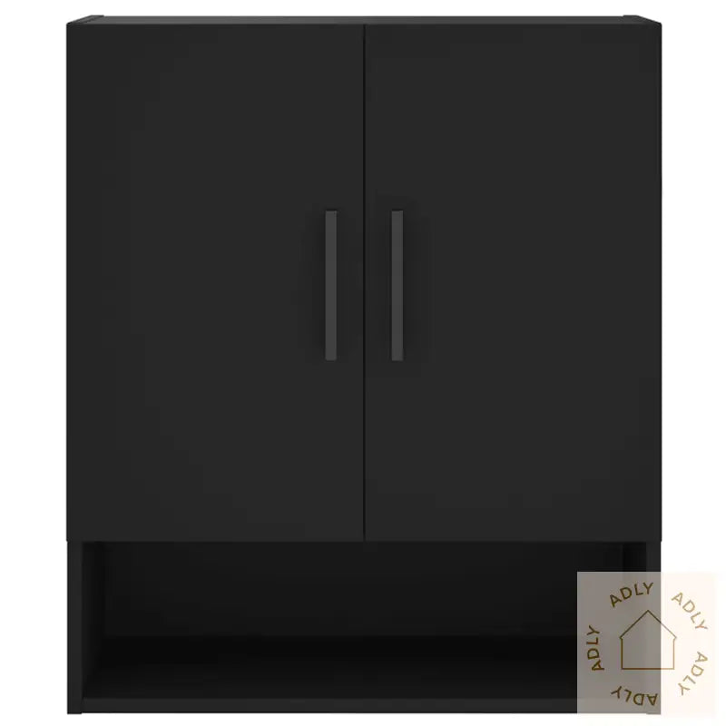 Veggskap Svart 60X31X70 Cm Konstruert Tre