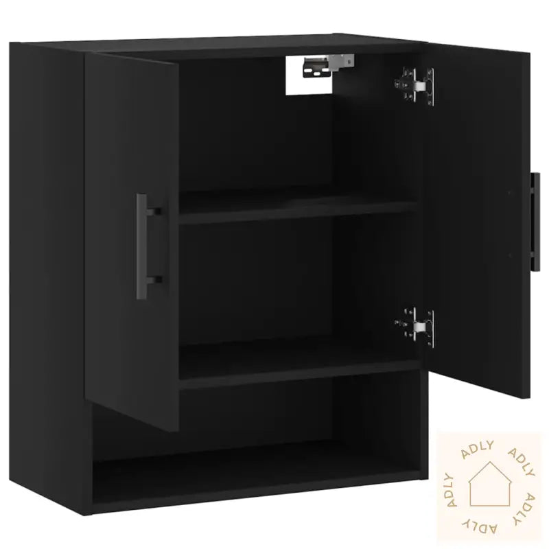 Veggskap Svart 60X31X70 Cm Konstruert Tre