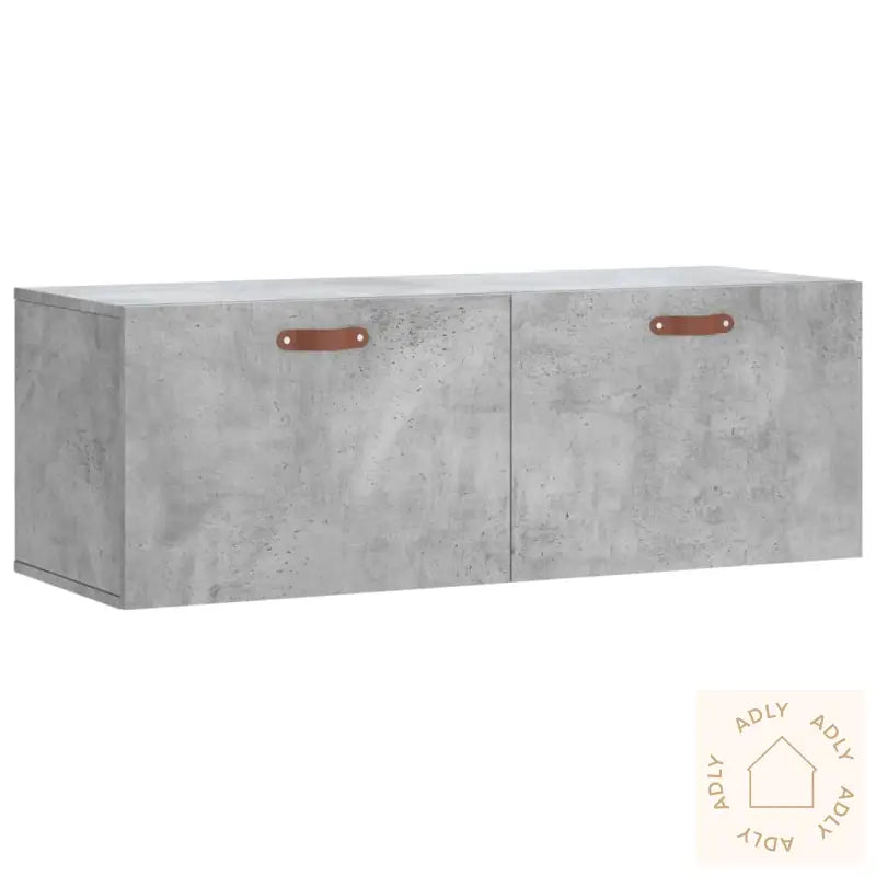 Veggskap Betonggrå 100X36,5X35 Cm Konstruert Tre
