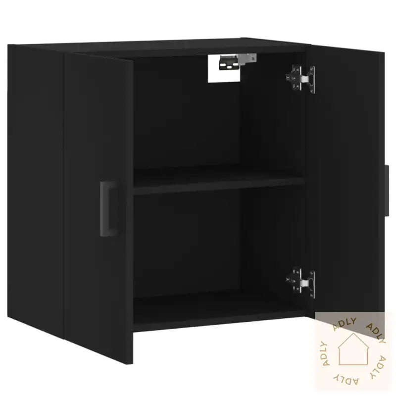 Veggskap Svart 60X31X60 Cm Konstruert Tre