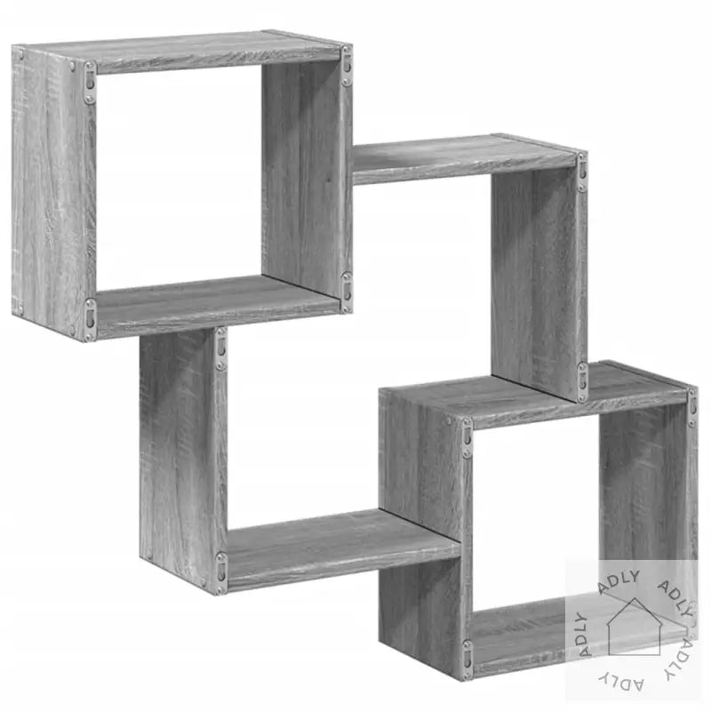 Veggskap 78X18X71 Cm Grå Sonoma Konstruert Tre