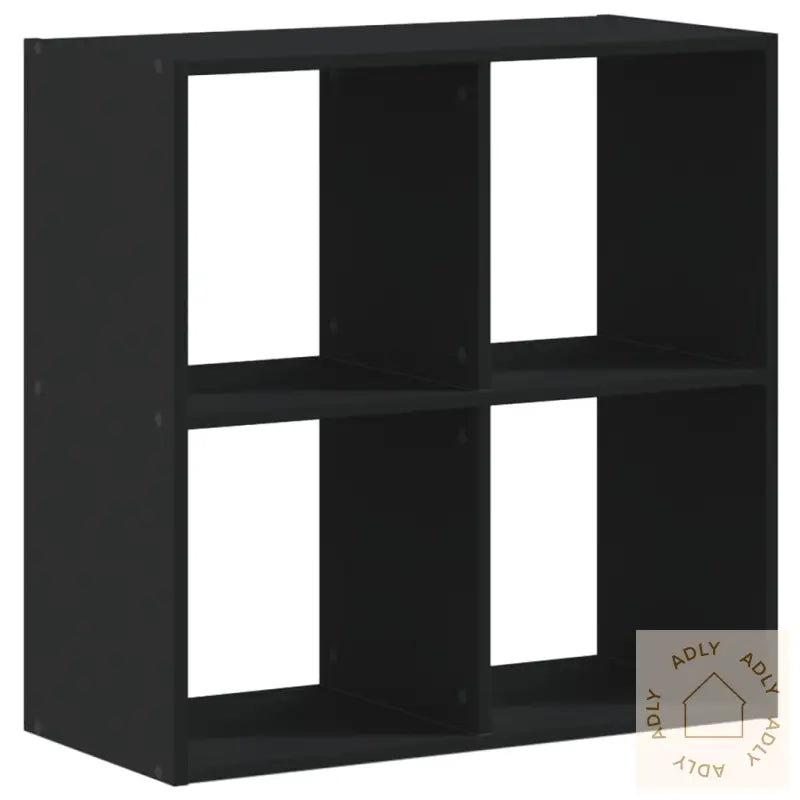 Bokhylle Svart 68,5X32X68,5 Cm Konstruert Tre
