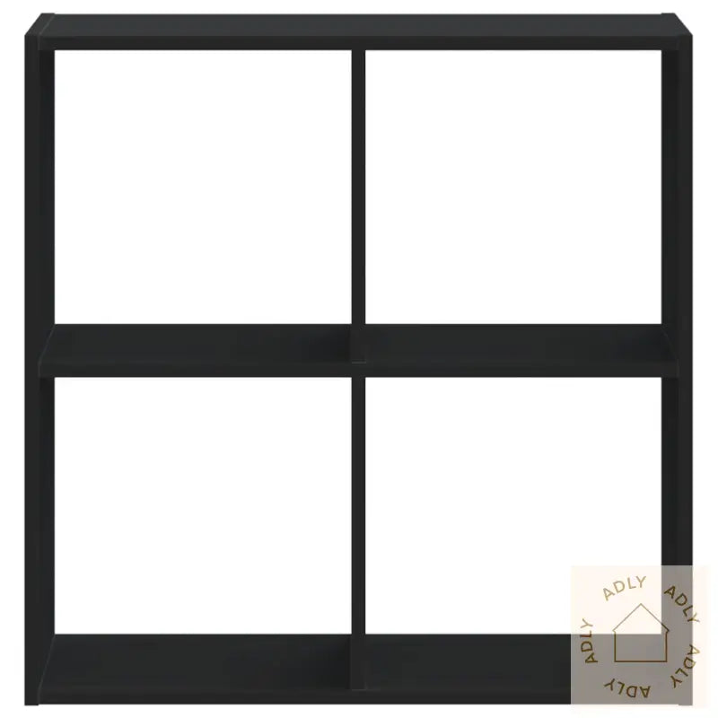 Bokhylle Svart 68,5X32X68,5 Cm Konstruert Tre