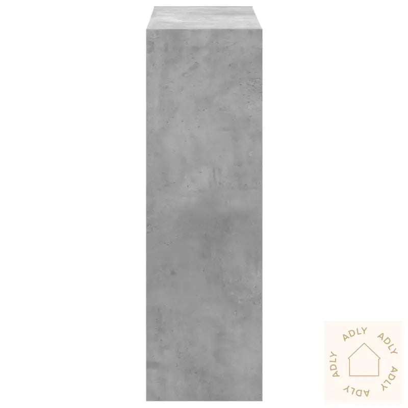 Bokhylle Betonggrå 102X32X102 Cm Konstruert Tre