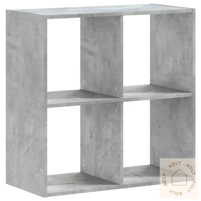 Bokhylle Betonggrå 68,5X32X68,5 Cm Konstruert Tre