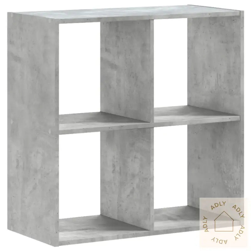 Bokhylle Betonggrå 68,5X32X68,5 Cm Konstruert Tre
