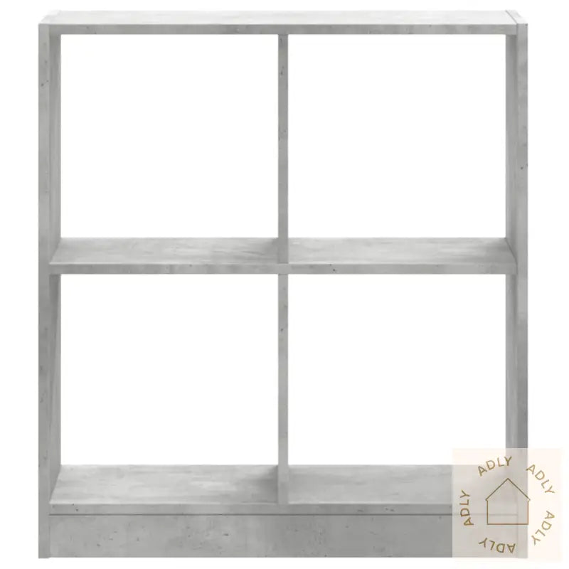 Bokhylle Betonggrå 68,5X32X75 Cm Konstruert Tre