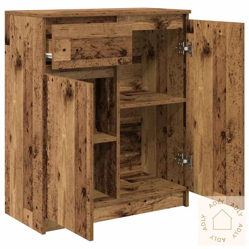 Skjenk Med Skuff Gammelt Tre 71X35X84 Cm Konstruert Tre