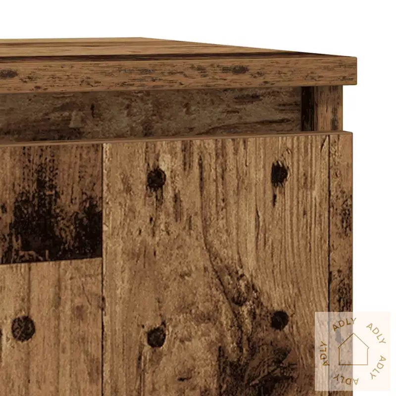 Skjenk Med Skuff Gammelt Tre 71X35X84 Cm Konstruert Tre