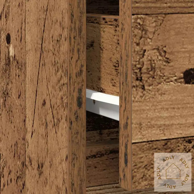 Skjenk Med Skuff Gammelt Tre 71X35X84 Cm Konstruert Tre