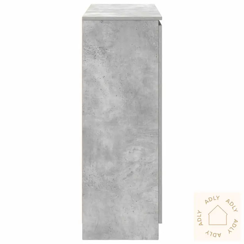 Skjenk Med Skuffer Betonggrå 100,5X35X98,5 Cm Konstruert Tre