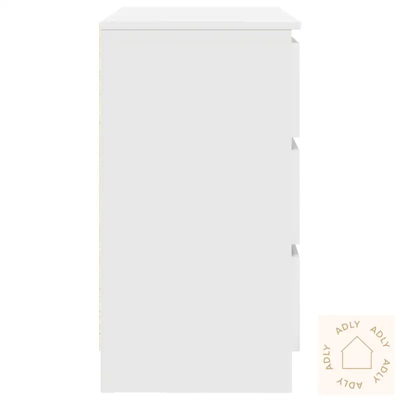 Skjenk Med Skuff Hvit 71X35X65 Cm Konstruert Tre