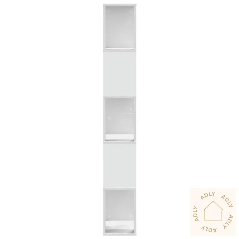 Bokhylle 5 Etasjer Hvit 45X23,5X162,5 Cm Konstruert Tre