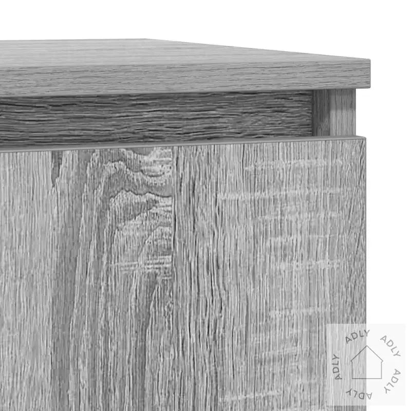 Skjenk Med Skuff Grå Sonoma 71X35X65 Cm Konstruert Tre