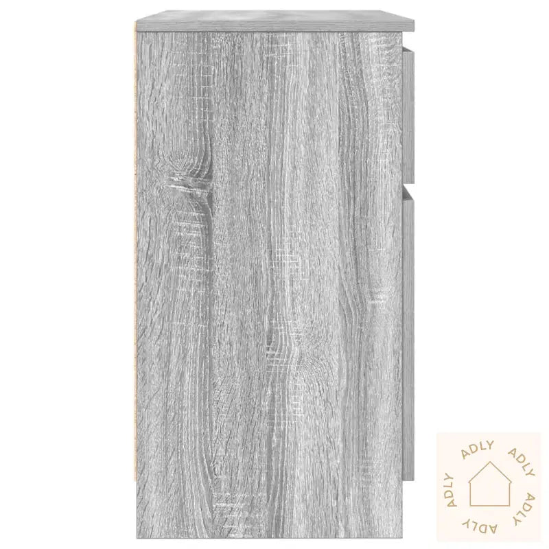 Skjenk Med Skuff Grå Sonoma 71X35X65 Cm Konstruert Tre