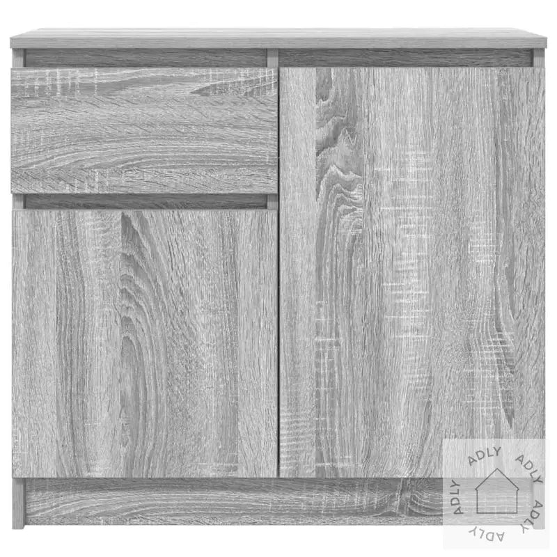 Skjenk Med Skuff Grå Sonoma 71X35X65 Cm Konstruert Tre