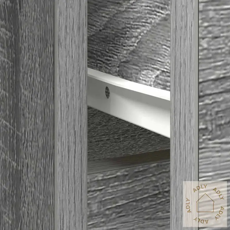 Skjenk Med Skuff Grå Sonoma 101X35X76 Cm Konstruert Tre