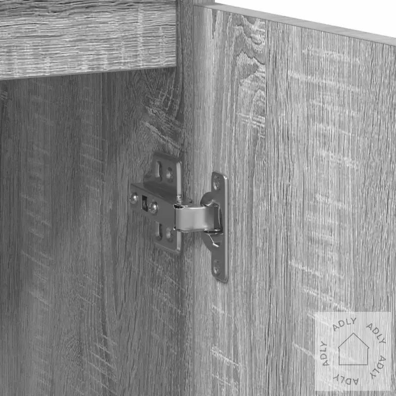 Skjenk Med Skuff Grå Sonoma 71X35X65 Cm Konstruert Tre