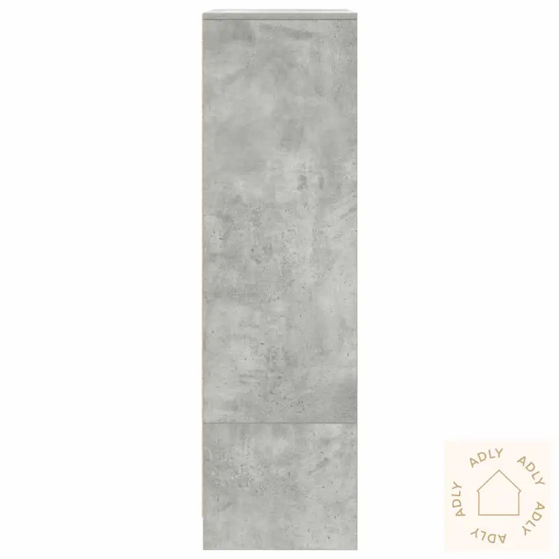 Skap Med Skuff Betonggrå 55,5X34X119,5 Cm Konstruert Tre