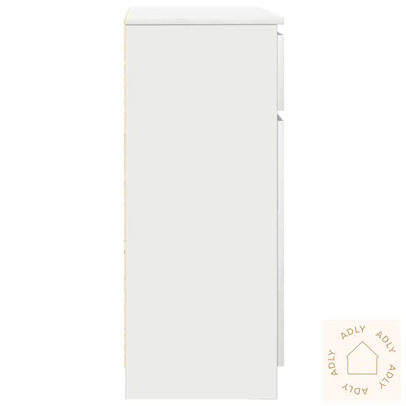 Skjenk Med Skuff Hvit 71X35X84 Cm Konstruert Tre